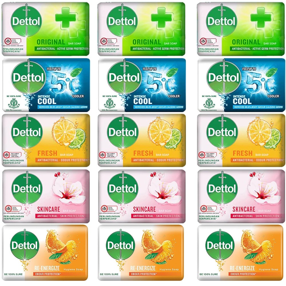 15-Pack: Dettol Anti-Bacterial Hand and Body Soap Assorted Flavors Popular