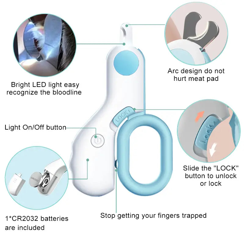 Cat Nail Clipper with LED Light Tumblr Sale Online