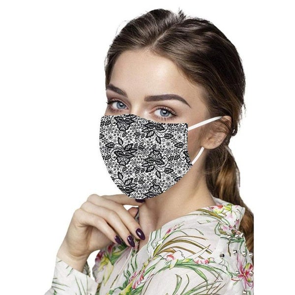 Butterfly Disposable Mask Flowers Lace Free Shipping Exclusive