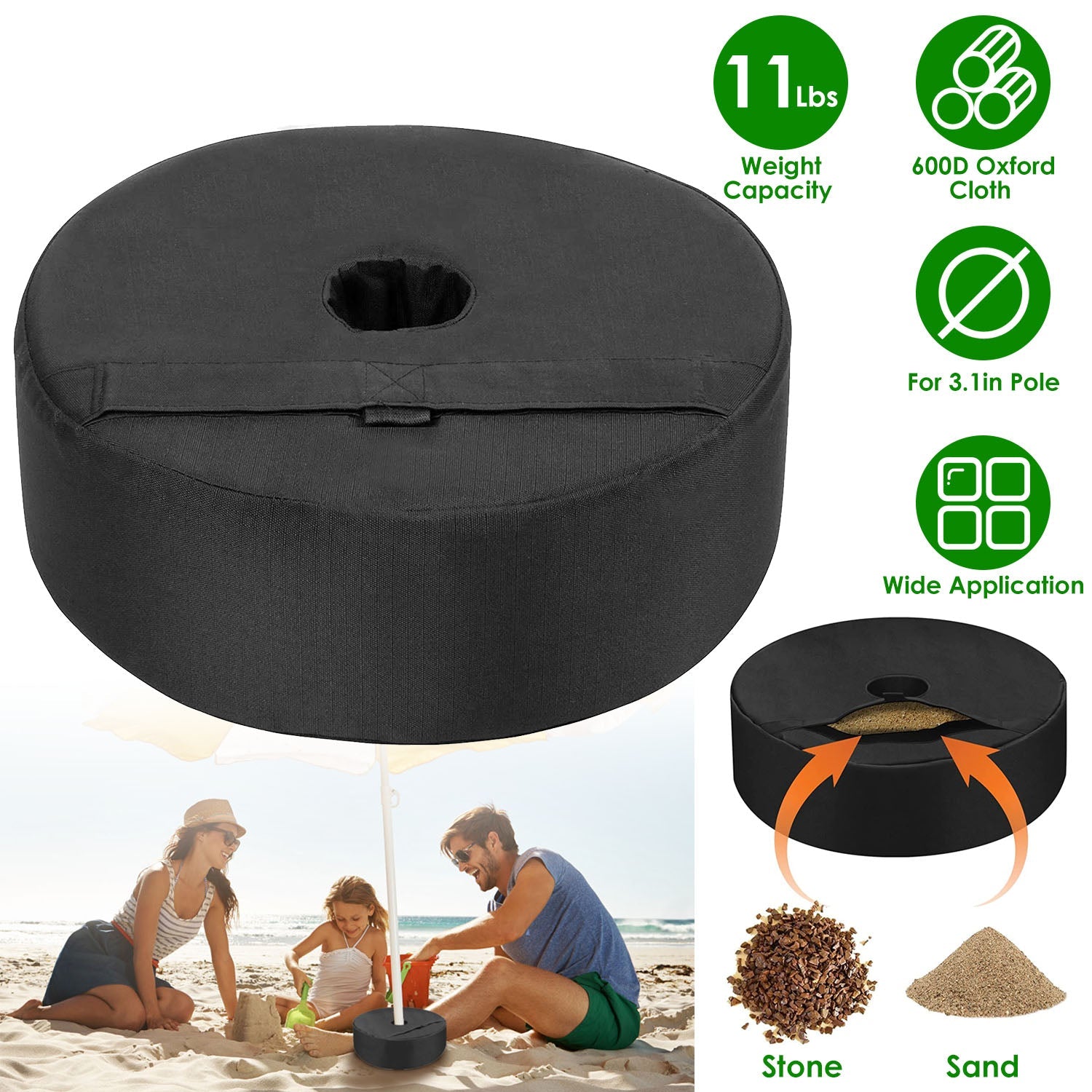 15” Patio Umbrella Base Weight Bag Cheap Sale Websites