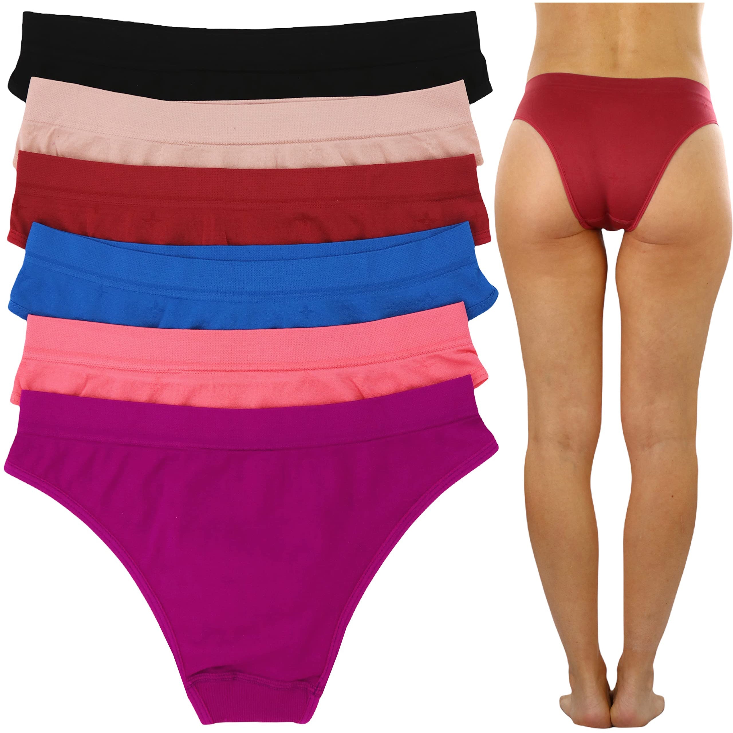 6-Pack: ToBeInStyle Women's Comfortable Bikini Brief Panties Cheap Sale Visit New