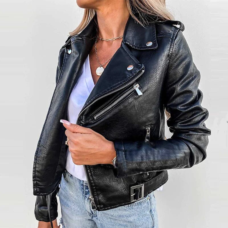 Women's Faux Modern Street Style Leather Jacket Sale Pick A Best