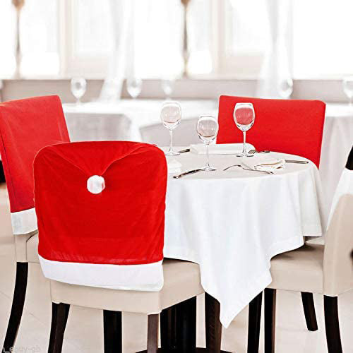 2-Pieces: Red Hat Dining Chair Slipcovers Sale With Mastercard