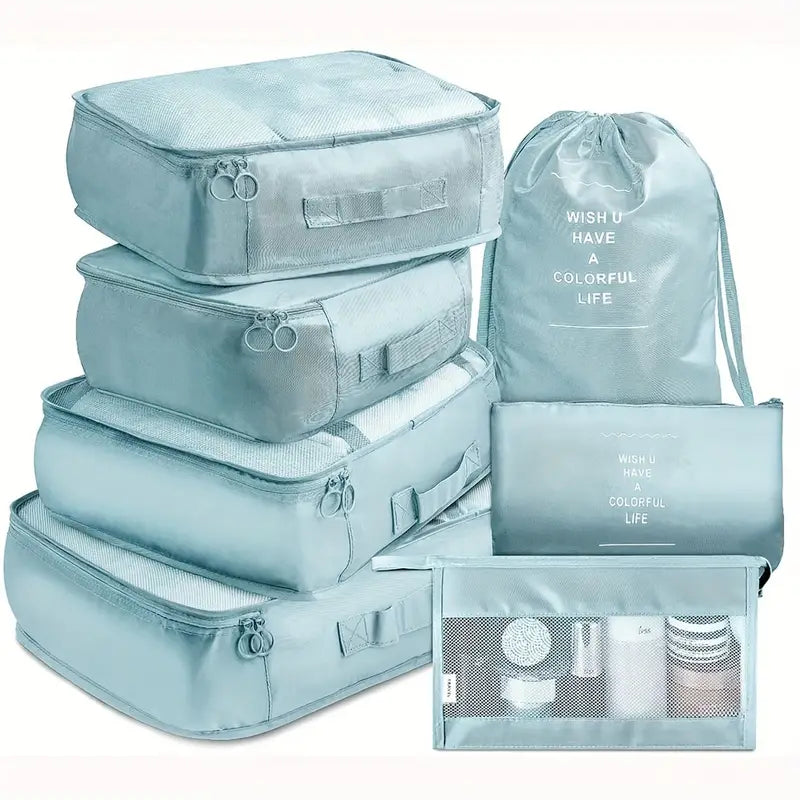 7-Pieces: Travel Luggage Packing Organizers Set Clearance Free Shipping