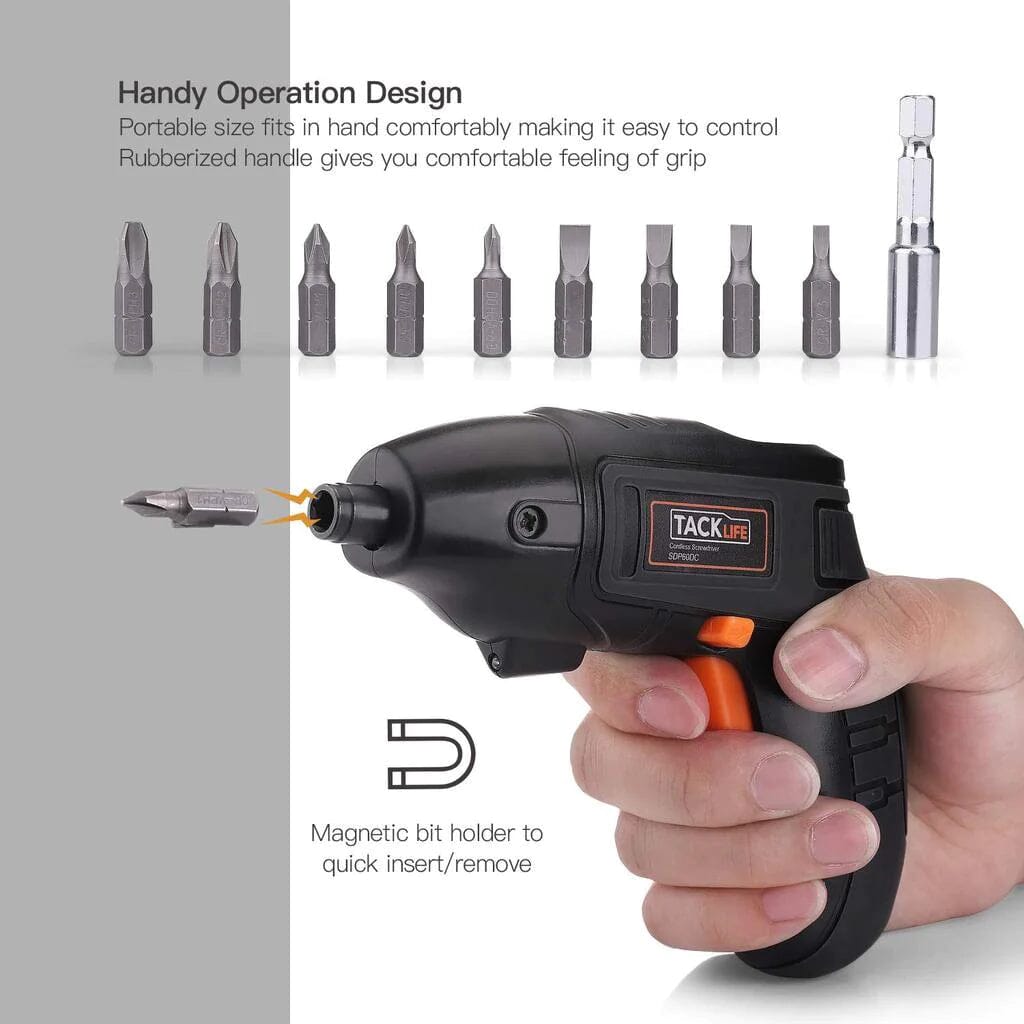 Electric Cordless Screwdriver Rechargeable with LED Light Collections