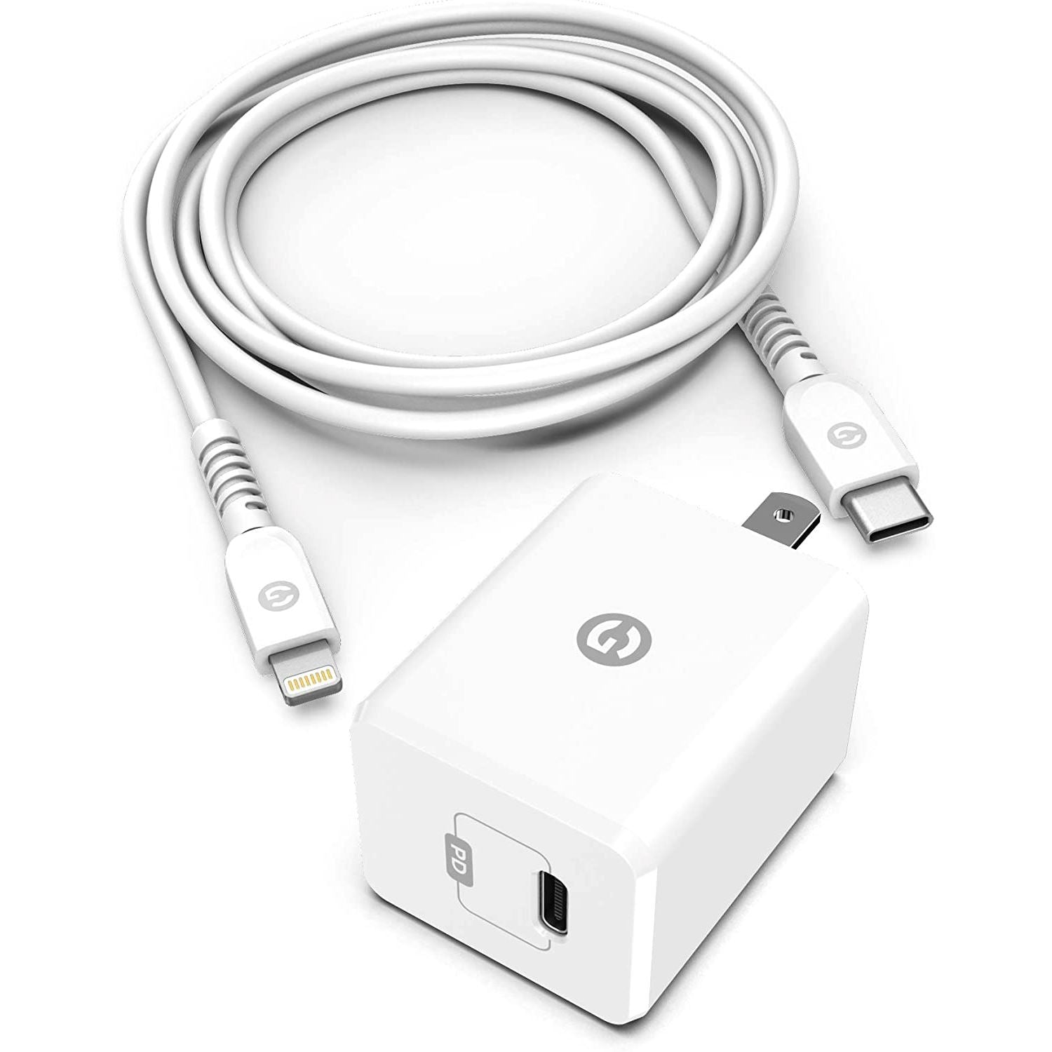 MFi Certified iPhone Fast Charger USB-C to Lightning Cable Outlet Supply