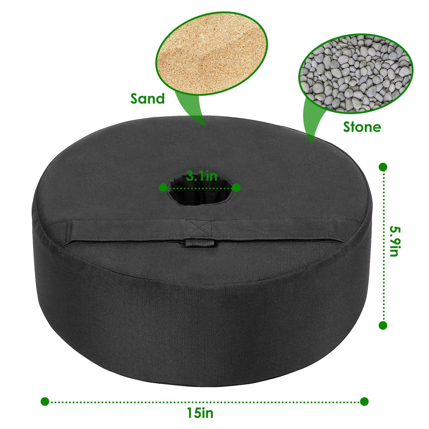 15” Patio Umbrella Base Weight Bag Cheap Sale Websites