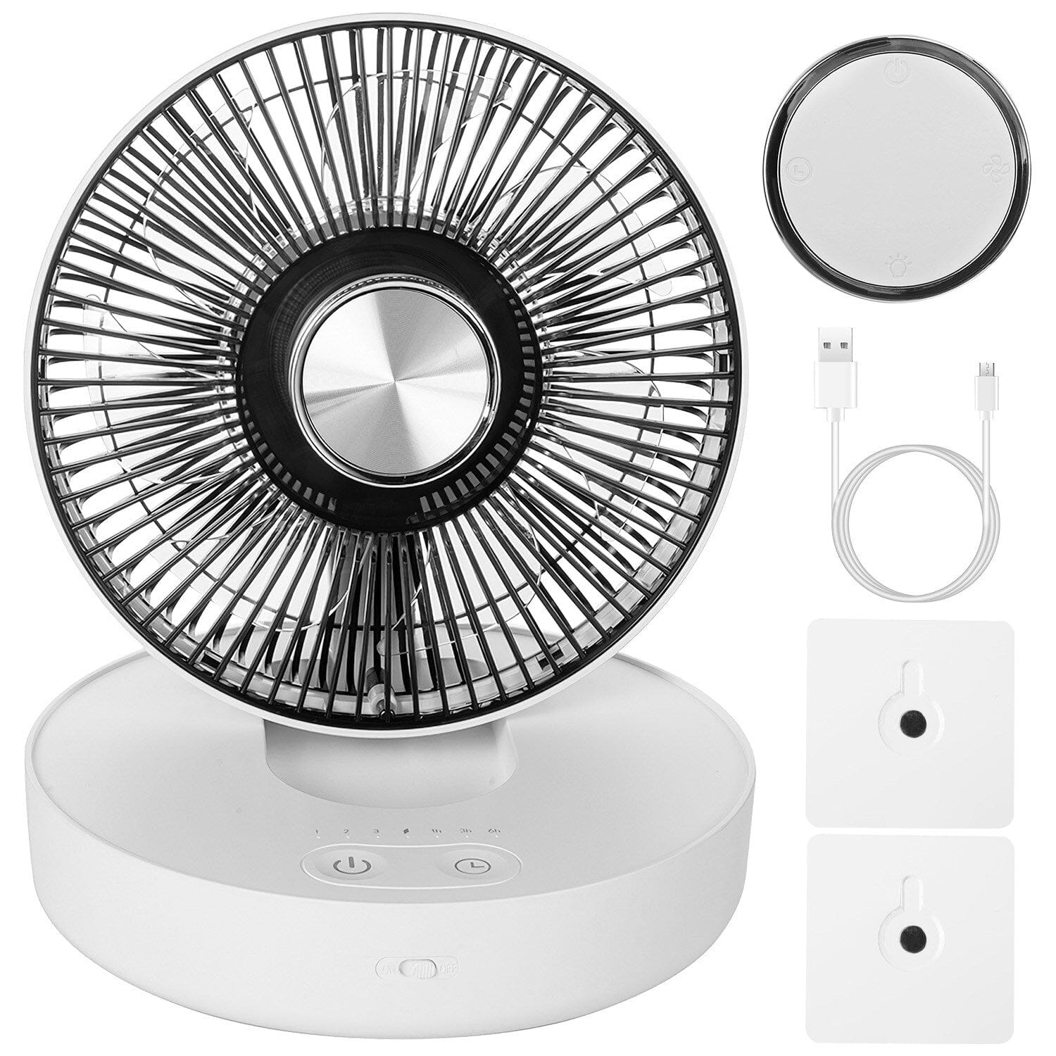 Foldable Rechargeable LED Desk Fan Wall Mounted with Magnetic Remote Sale 100% Guaranteed