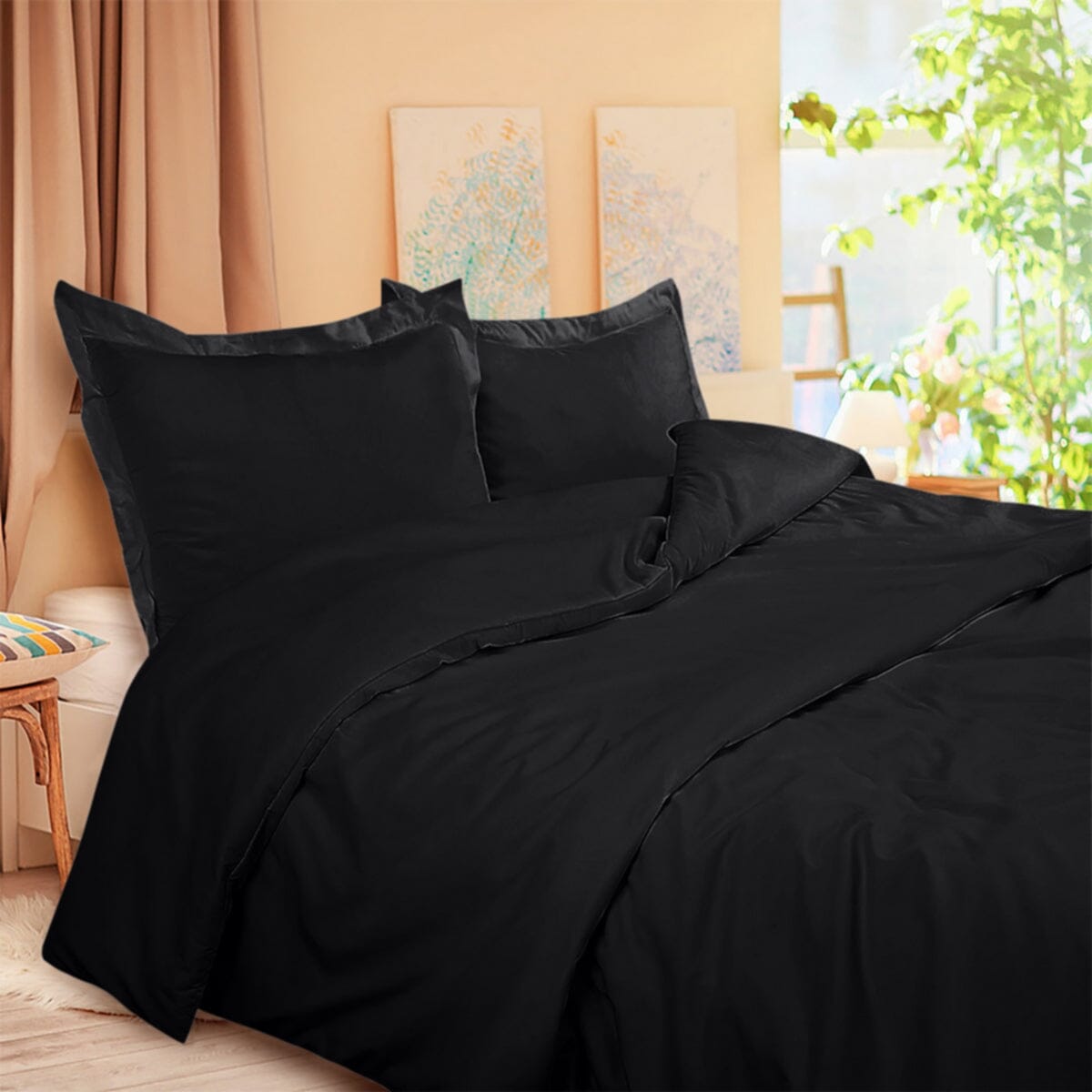 3-Piece Set: Royal Linens Double Brushed Full Duvet Covers With Zipper Closure Sale Outlet