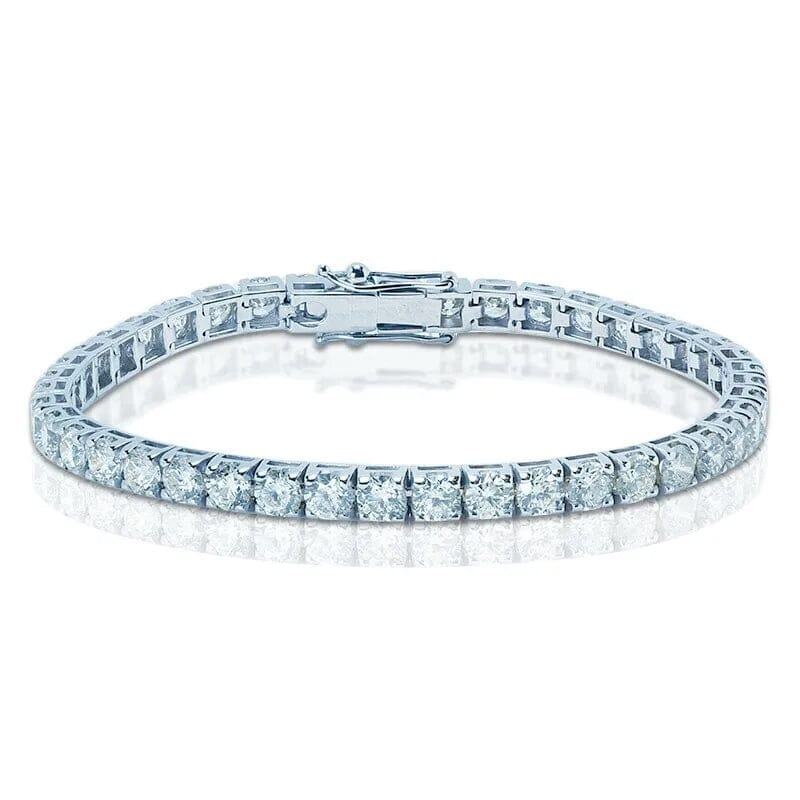 9 Ct Genuine Round-Cut Real Diamond Tennis Bracelet 7 14K White Gold Outlet Locations Cheap Pice