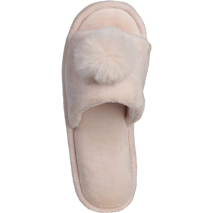 Pupeez Girl's Slipper Lovely Velvet Pom-pom Open Toe Kids House Slides Real For Sale