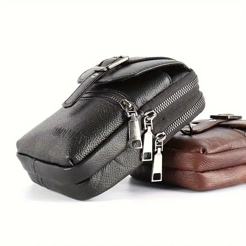 Genuine Leather Multifunctional Cell Phone Bag Outlet 2025 New