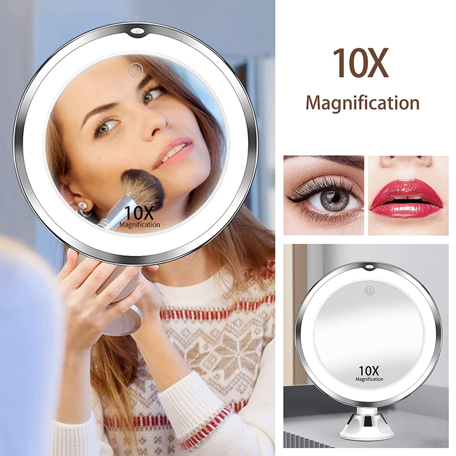 10X Magnifying Makeup Mirror with Lights Footlocker Cheap Online