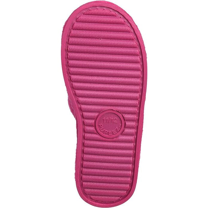 Pupeez Girl's Slipper Lovely Velvet Pom-pom Open Toe Kids House Slides Real For Sale