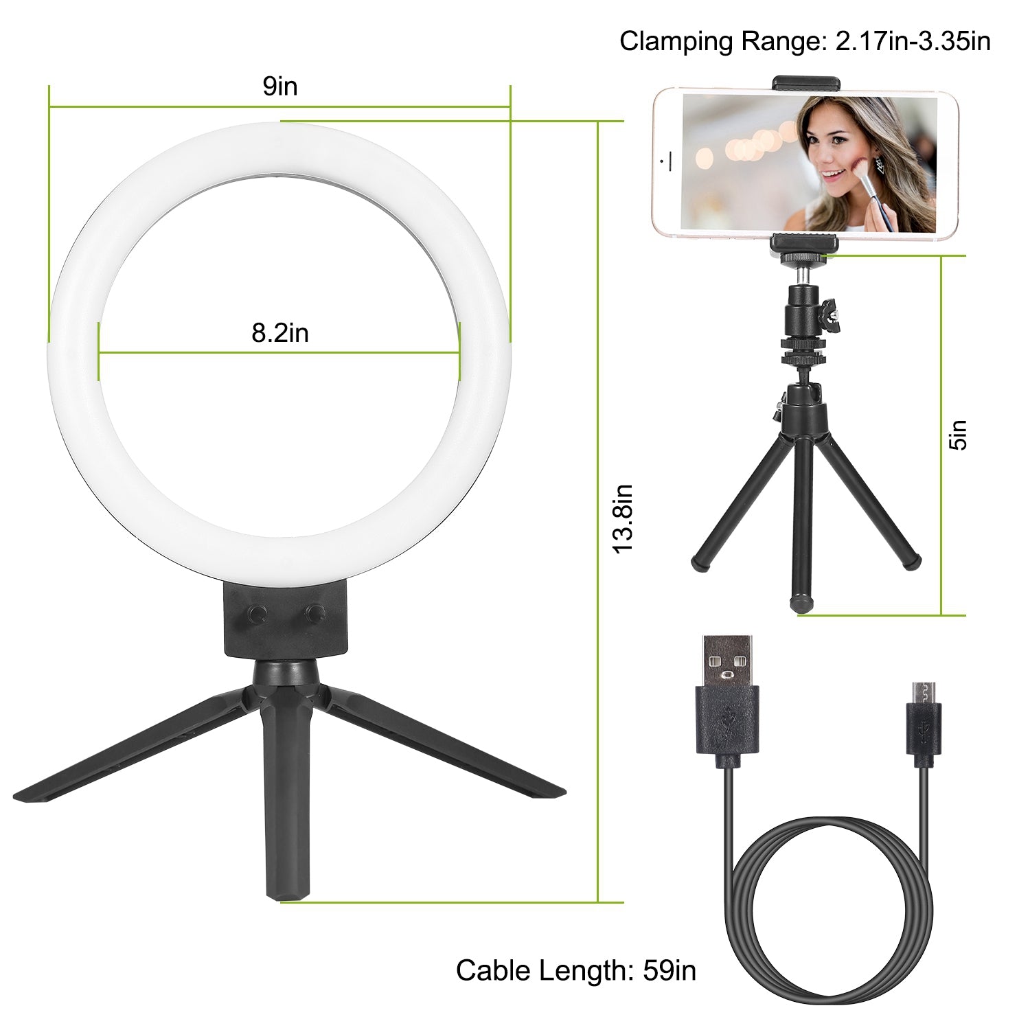 9 Dimmable LED Ring Light with Tripod 2025 Newest Sale Online