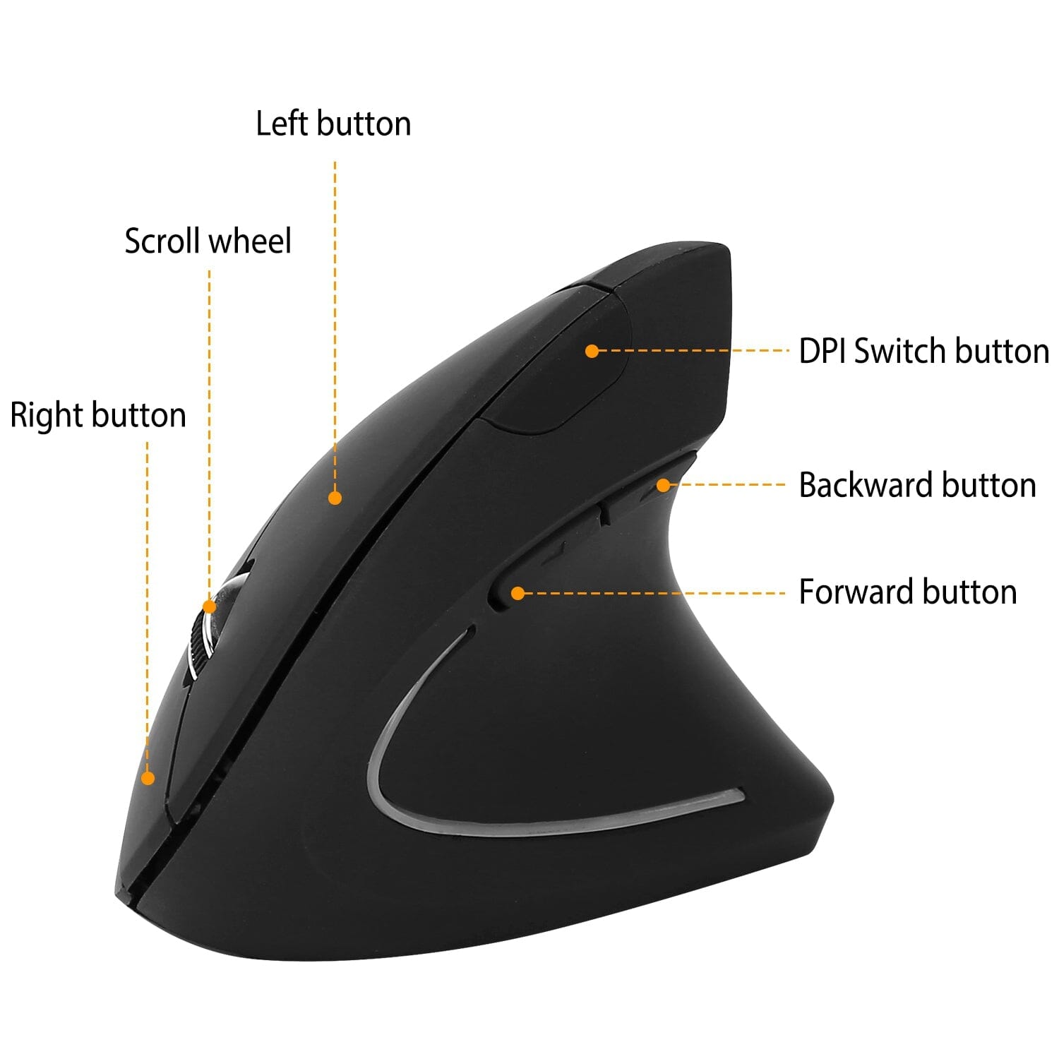 2.4G Wireless Vertical Mouse Ergonomic Optical Mice Outlet Best Sale