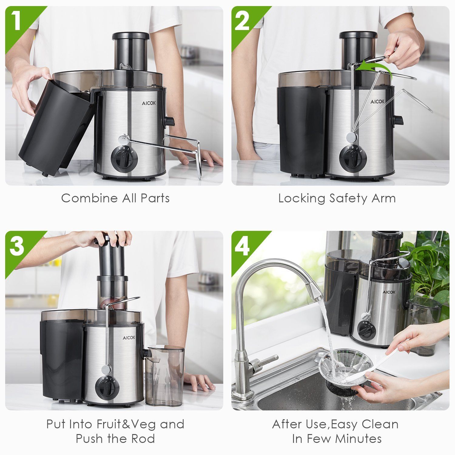 Aicok Juicer Centrifugal Juicer for Whole Fruit and Vegetable Sale Online Online