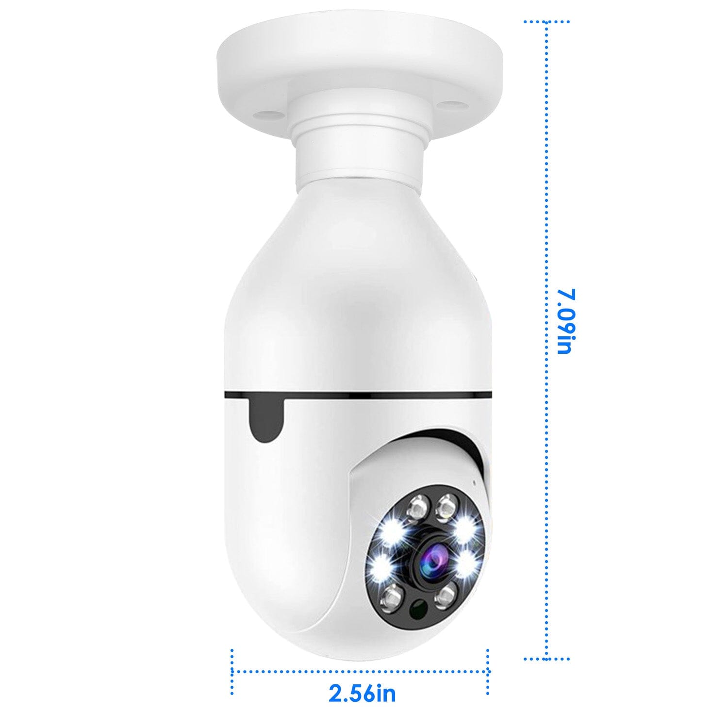 E27 WiFi Bulb Camera 1080P FHD WiFi IP Pan Tilt Security Surveillance Camera Online Online With Mastercard