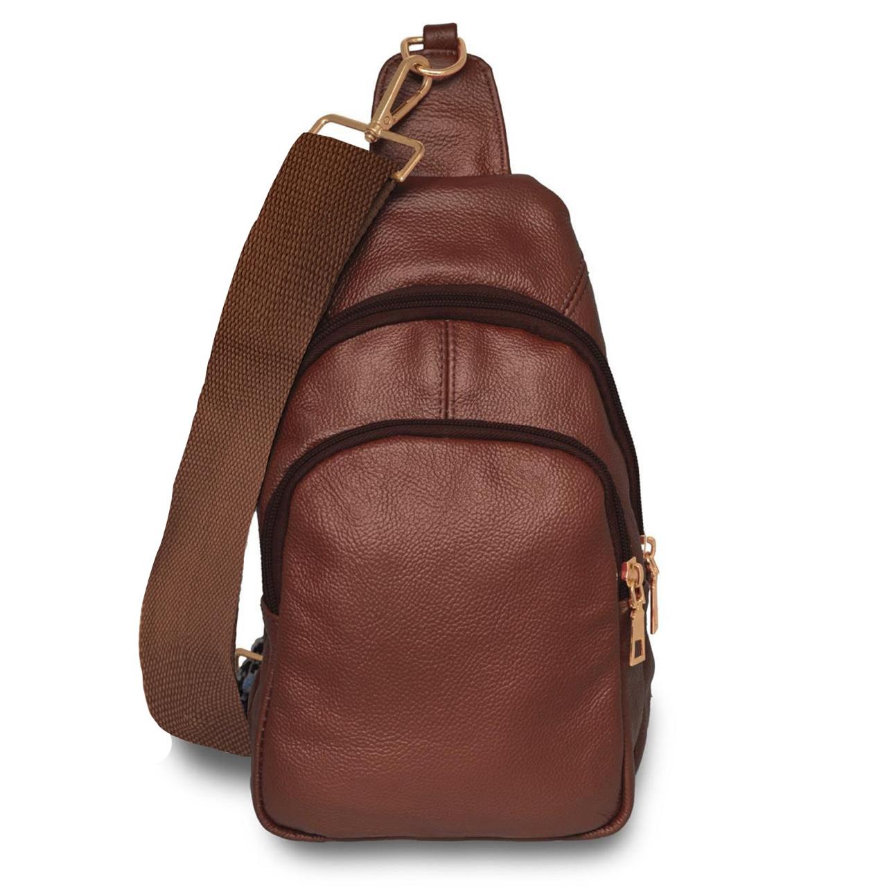 Real Leather Solid Strap Shoulder Sling Bag Sale Wiki