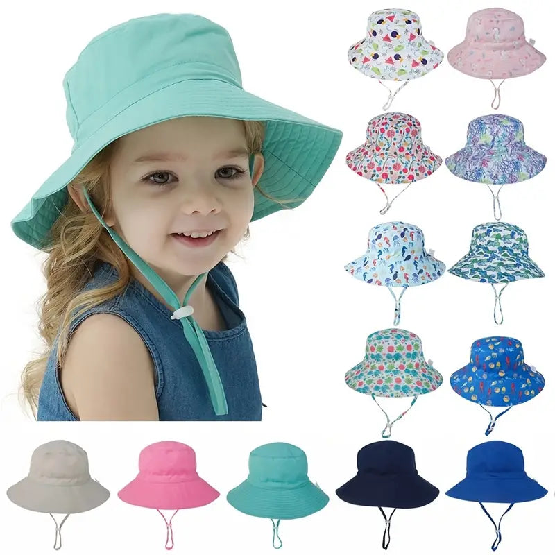 Summer Baby Anti UV Bucket Cap Free Shipping Genuine