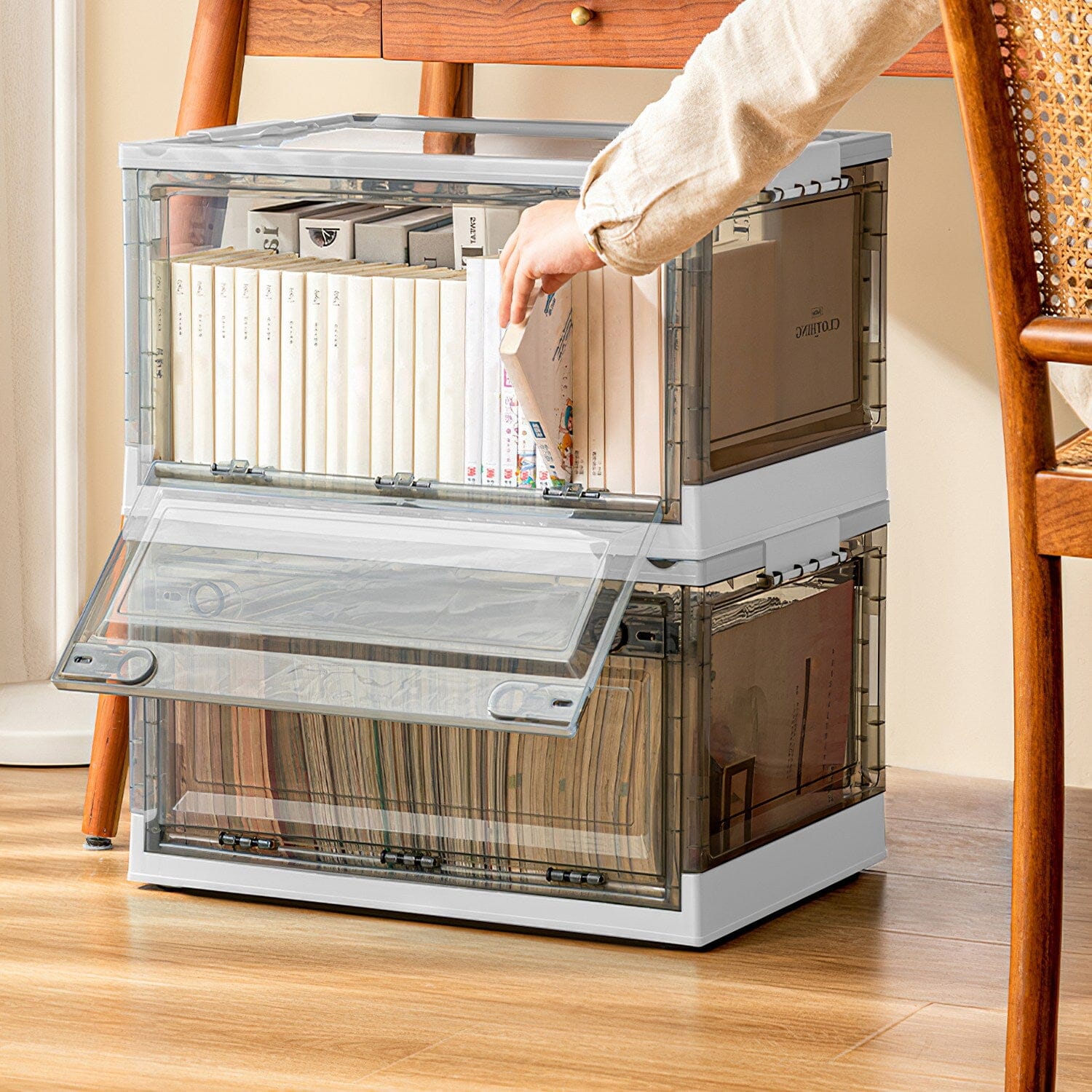 2-Pack: Foldable Storage Bins Collapsible Storage Box Organizer Discount Newest