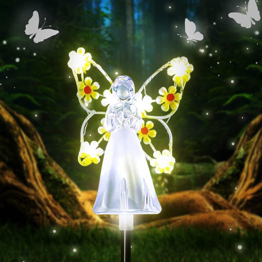 LED Solar Angel Garden Stake Lights Buy Cheap Visit New