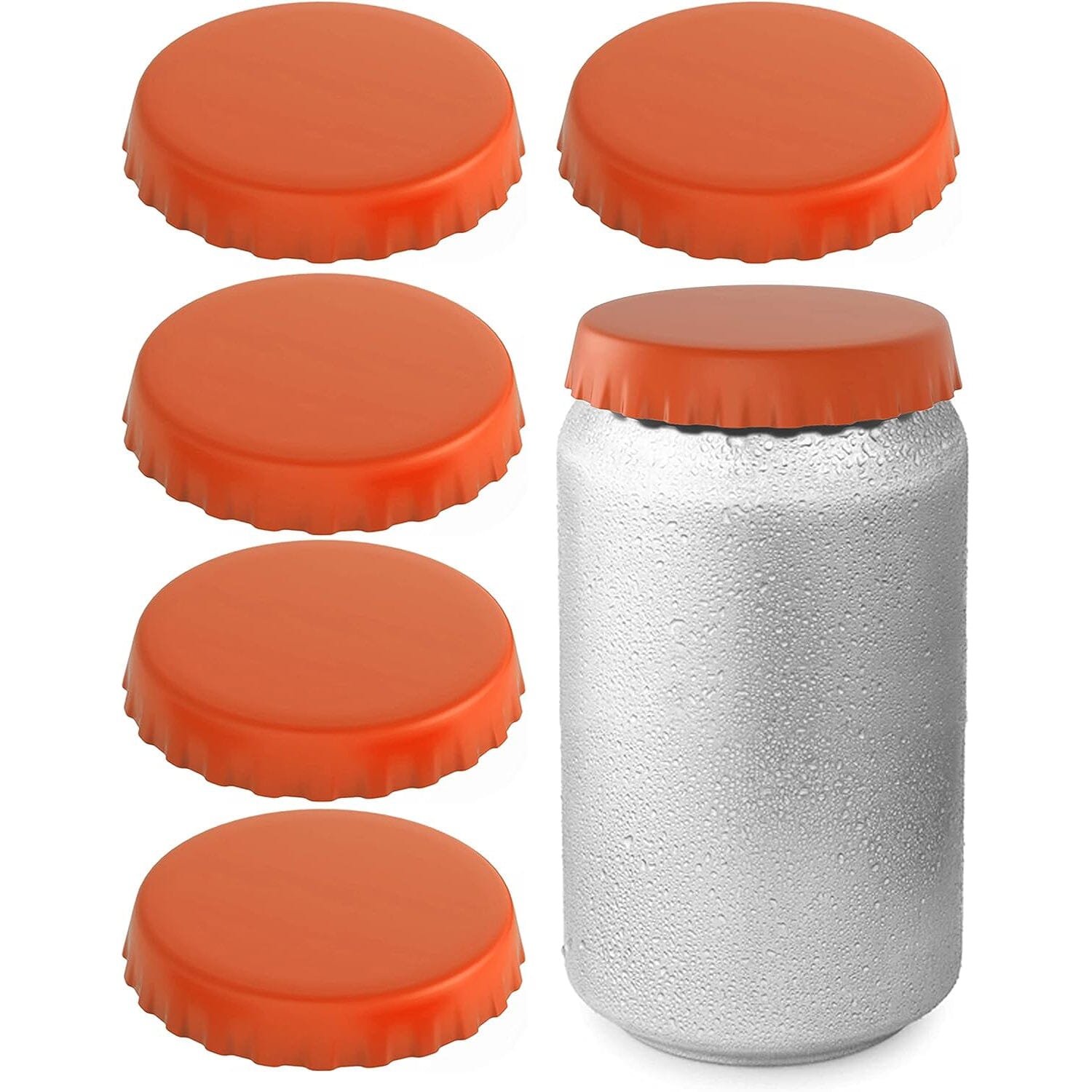 6-Pack: Silicone Can Lids Fits Standard Soda Cans Outlet Popular