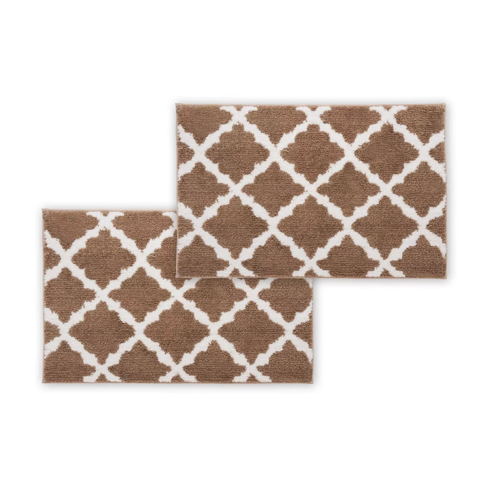 Bibb Home 1-2 Pack Trellis Micro Shag Bath Rugs 20x 32 Buy Cheap Limited Edition