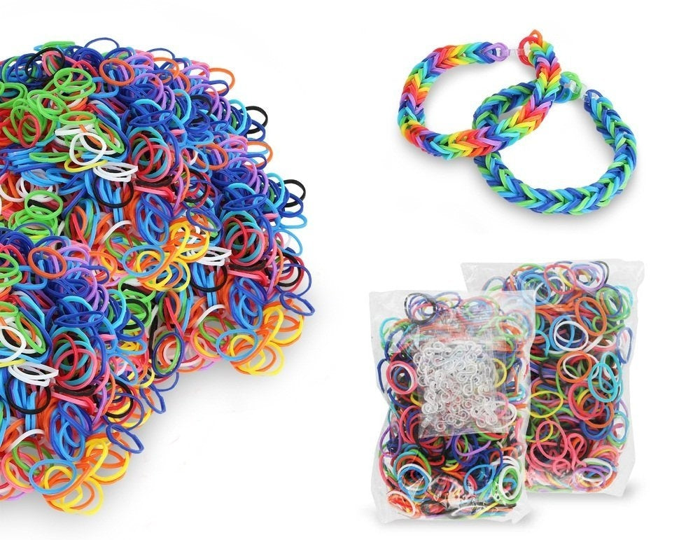 2504-Piece Set: Colorful Silicone Loom Bandz with Tools Looking For For Sale