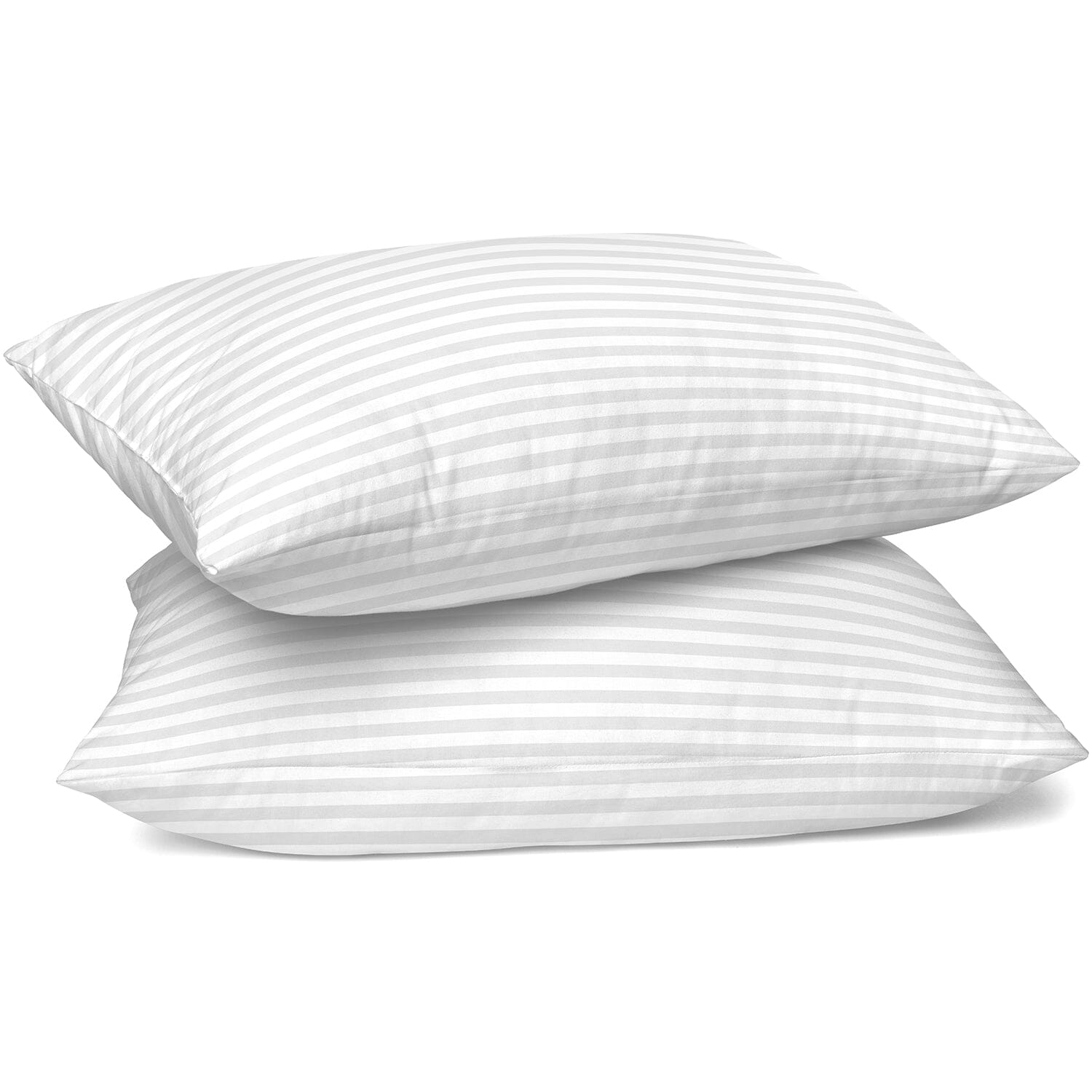 2-Pack: Lux Decor Collection Cotton Stripe Pillow Plush Bed Pillows Set Free Shipping Genuine