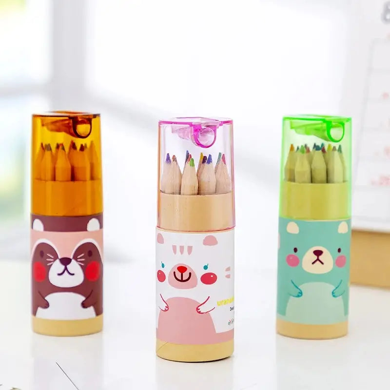 3-Pack: 12-Color Cute Pencils Creative Stationery Cute Bear Outlet Fashionable