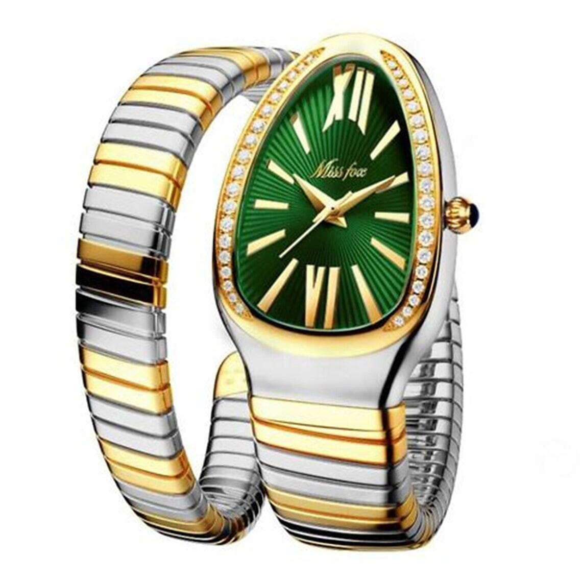 Women's Snake Shape Luxury Wrist Watch Amazon Footaction