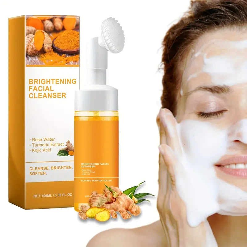 Natural Turmeric Glow Facial Cleanser - Gentle Foaming Face Wash for All Skin Types Low Pice