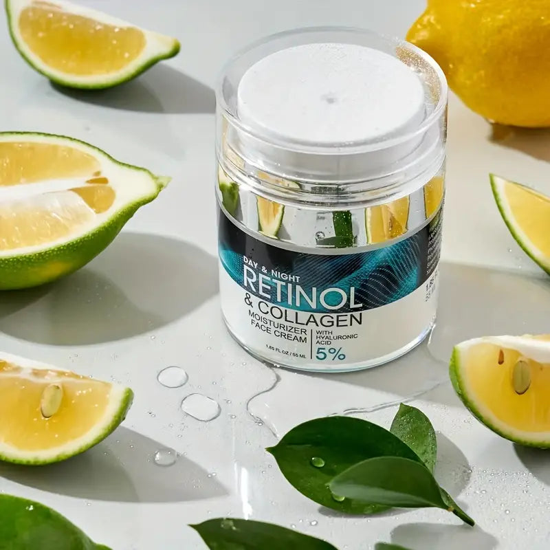 Retinol Moisturizing Cream With Collagen, Hyaluronic Acid, Vitamin C+E, Soothes Dry Skin Cheap Sale Sale