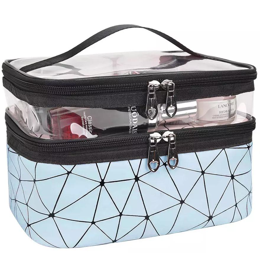 Makeup Bags Double layer Travel Cosmetic Cases Cheap Sale Excellent