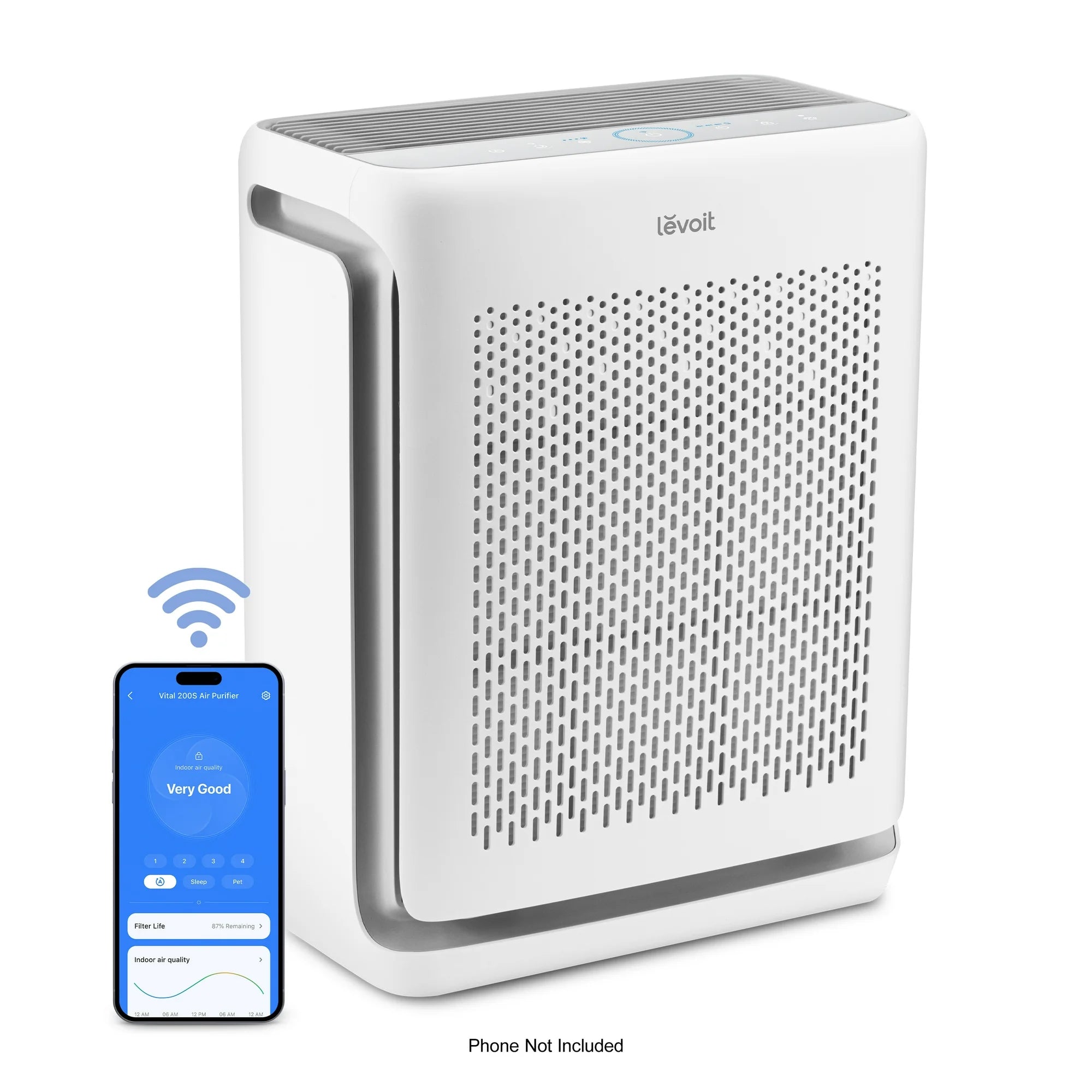 Levoit Vital 200S Smart True HEPA Air Purifier (White/Gray) Discount Outlet Store