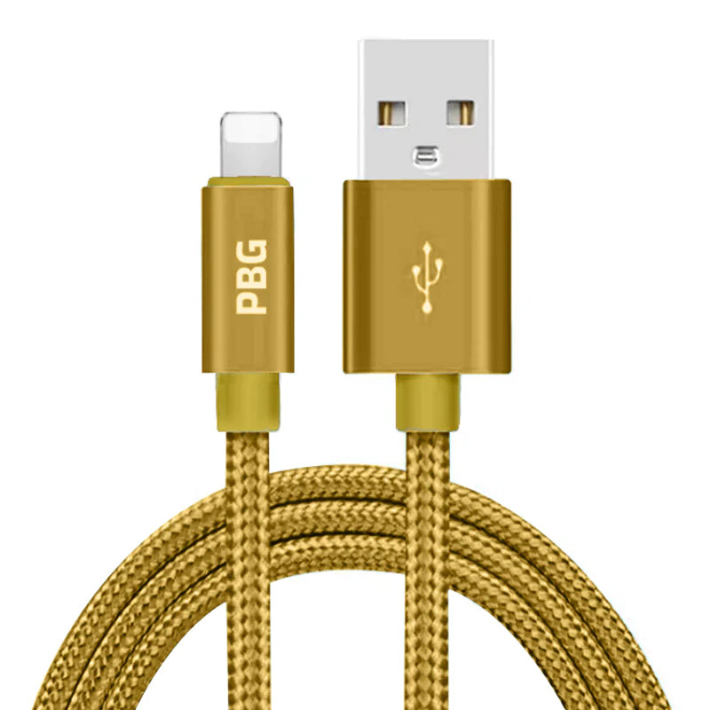 PBG XL 10Ft. Lightning Cable's Nylon Woven Protection Pick A Best For Sale