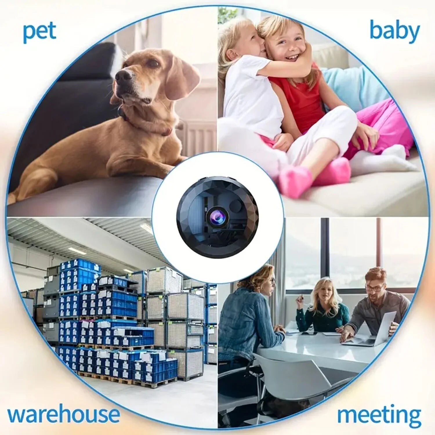 Portable Mini Wireless WiFi Camera, Indoor/Outdoor Surveillance Security Hidden Nanny Cam with Night Vision Sale Cheap Pice