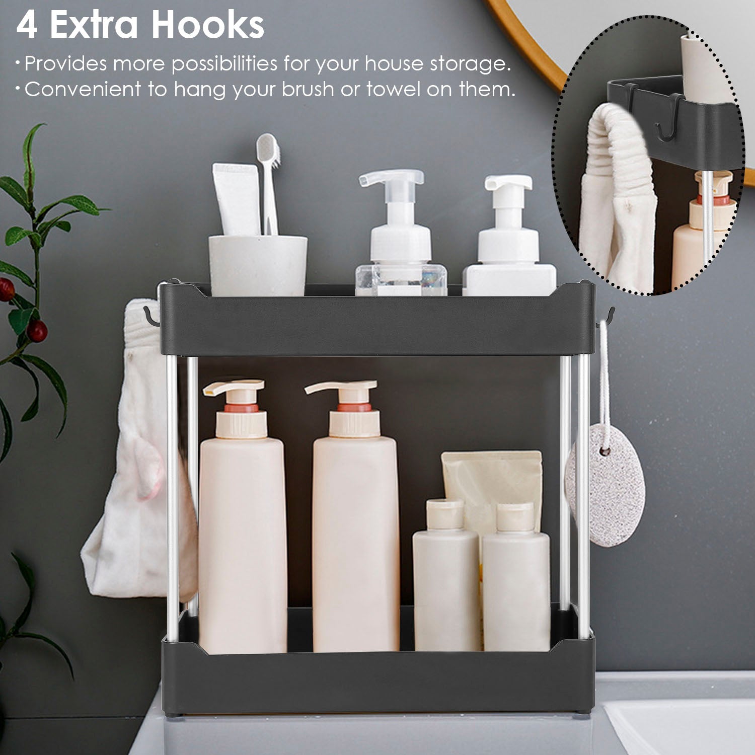 2-Tier Under Sink Shelf Organizer Cheap Sale 100% Guaranteed