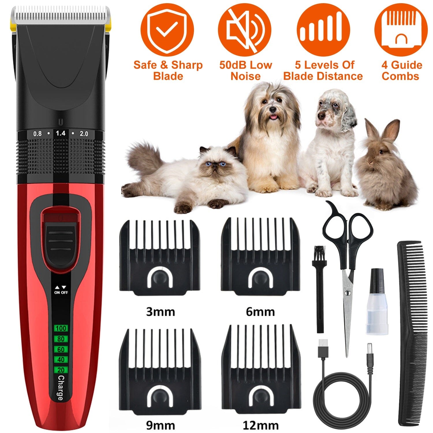 Rechargeable Cordless Pet Grooming Kit Quality From China Cheap