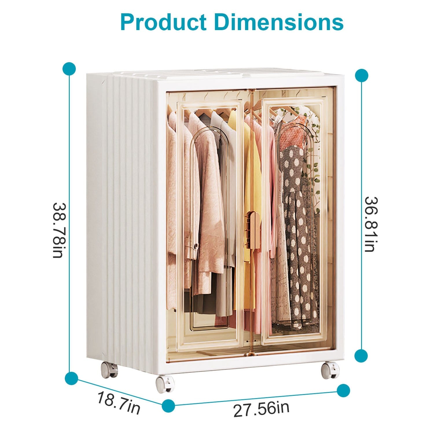 Small Wardrobe Closet with Magnetic Design Sale Affordable