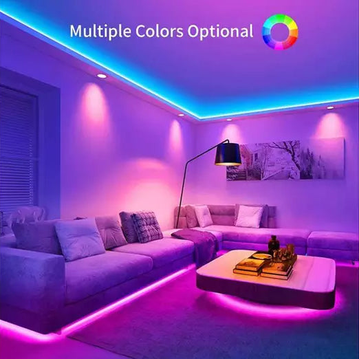 Smart Home Sound Activated Multi-Color LED Light Strip with Remote Outlet Collections