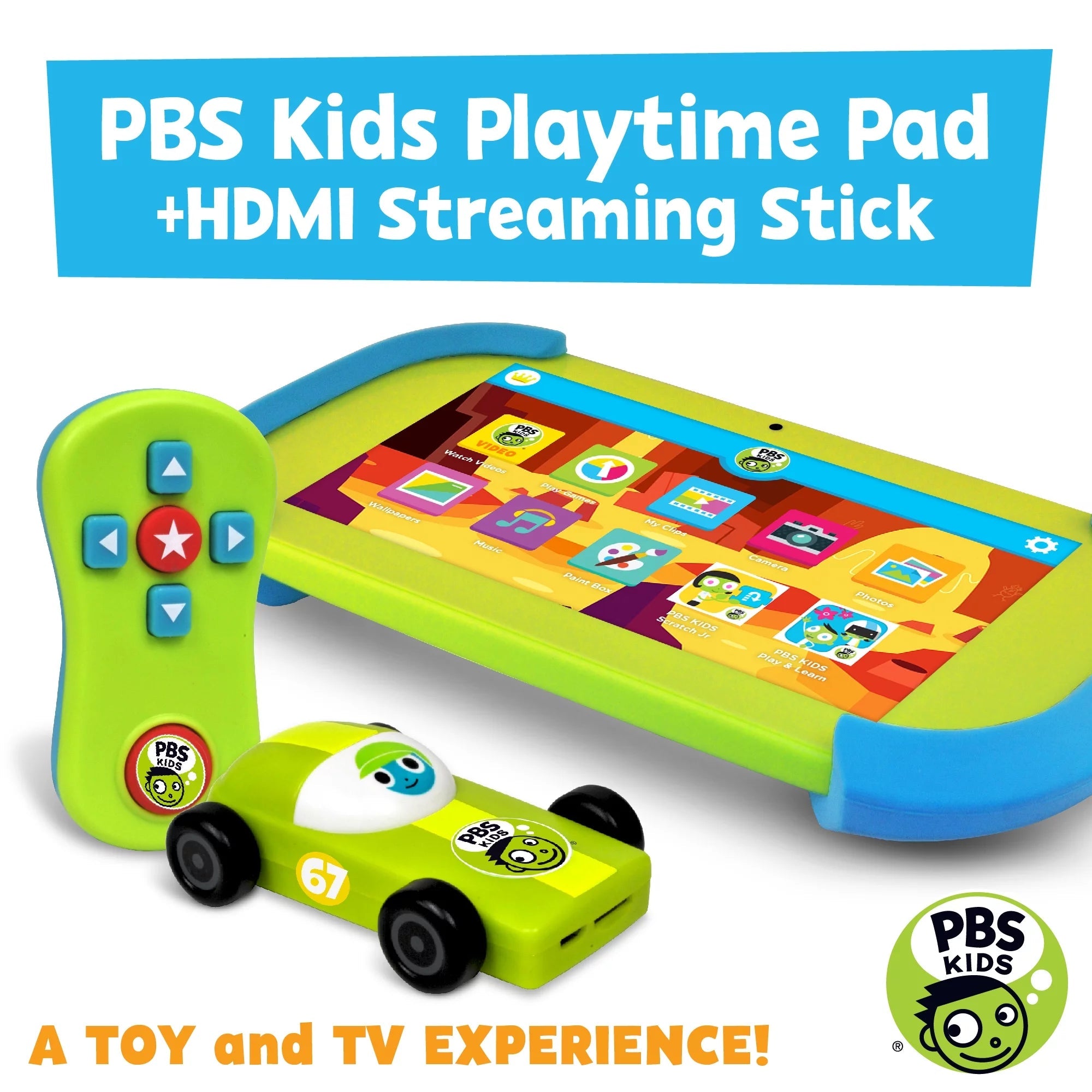 PBS Kids Playtime Pad Kid-Safe Tablet +PBS KIDS TV Stick Plug & Play (Green) Outlet Best Place