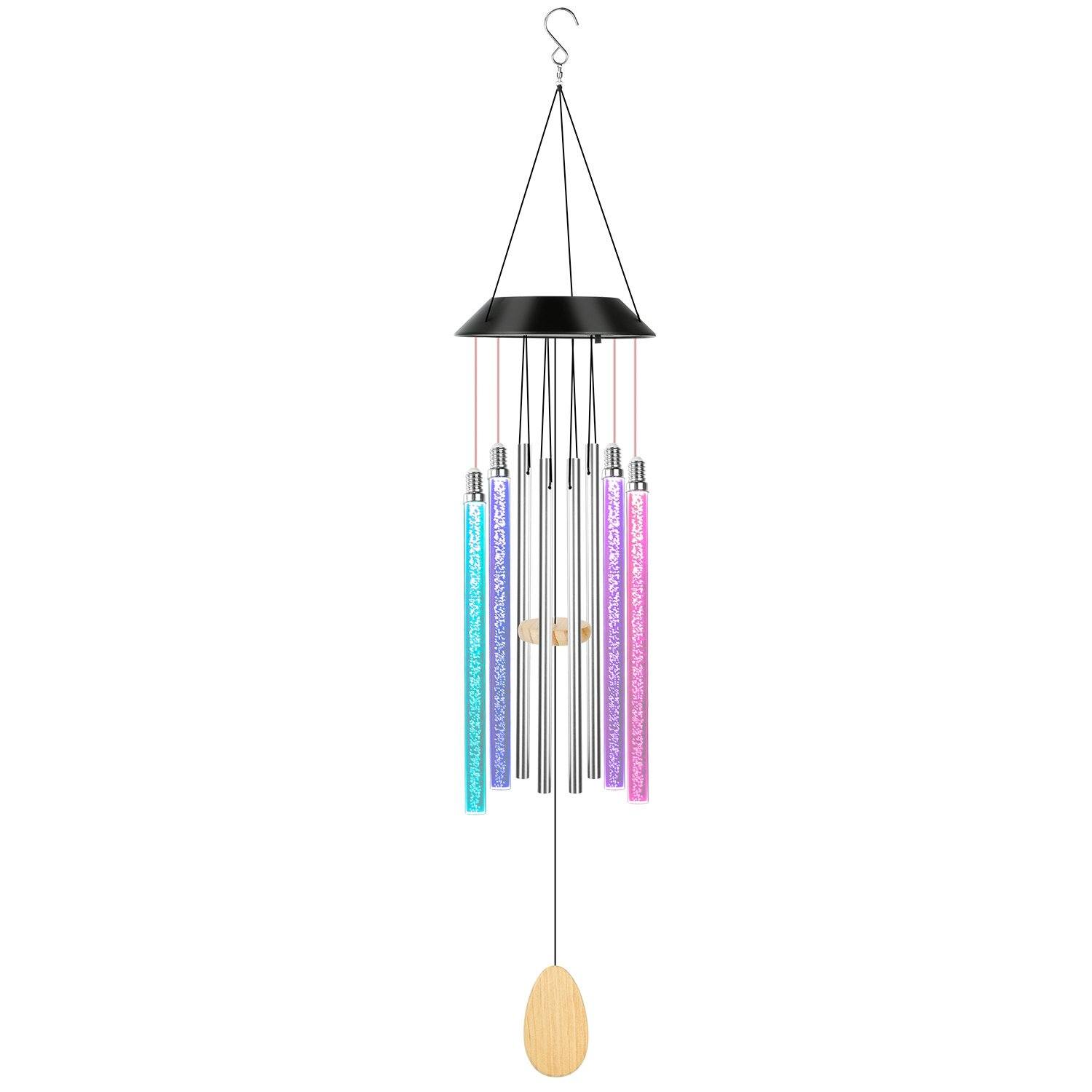 7 Color Changing Solar Wind Chime Lights Low Pice