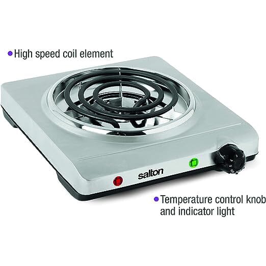 Salton Stainless Steel Portable Cooktop Geniue Stockist Cheap Online