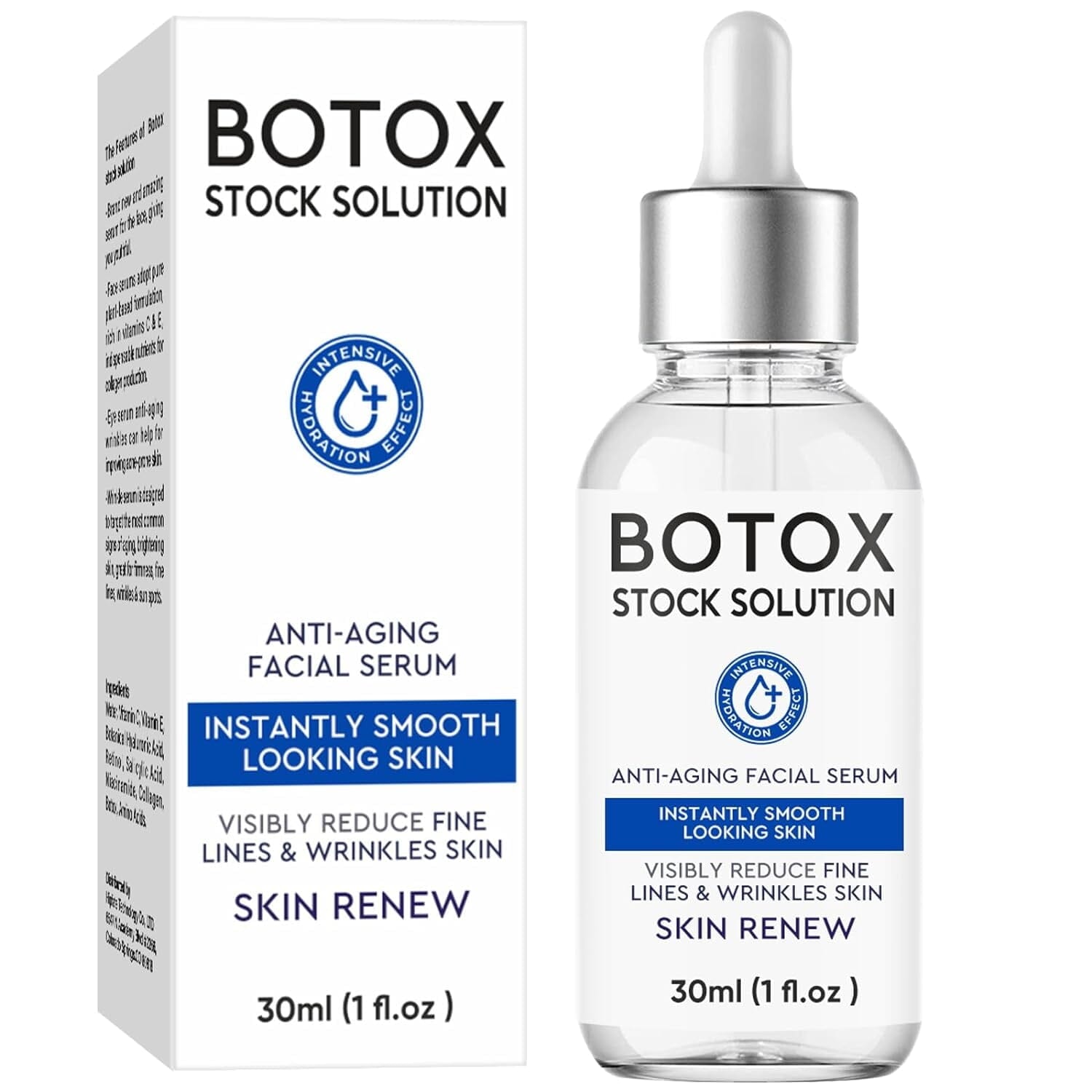 Botox Original Liquid Facial Essence, Skin Collagen, Moisturizing And Plump Skin, 30ml/1.01 Fl Oz Clearance Big Sale