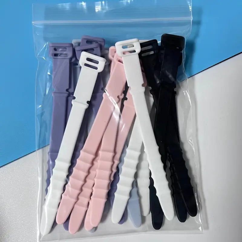 10-Pieces: 4.5 Inch Reusable Wire Ties Cord Organizer Straps Elastic Silicone Cord Organizer Sale Online Online