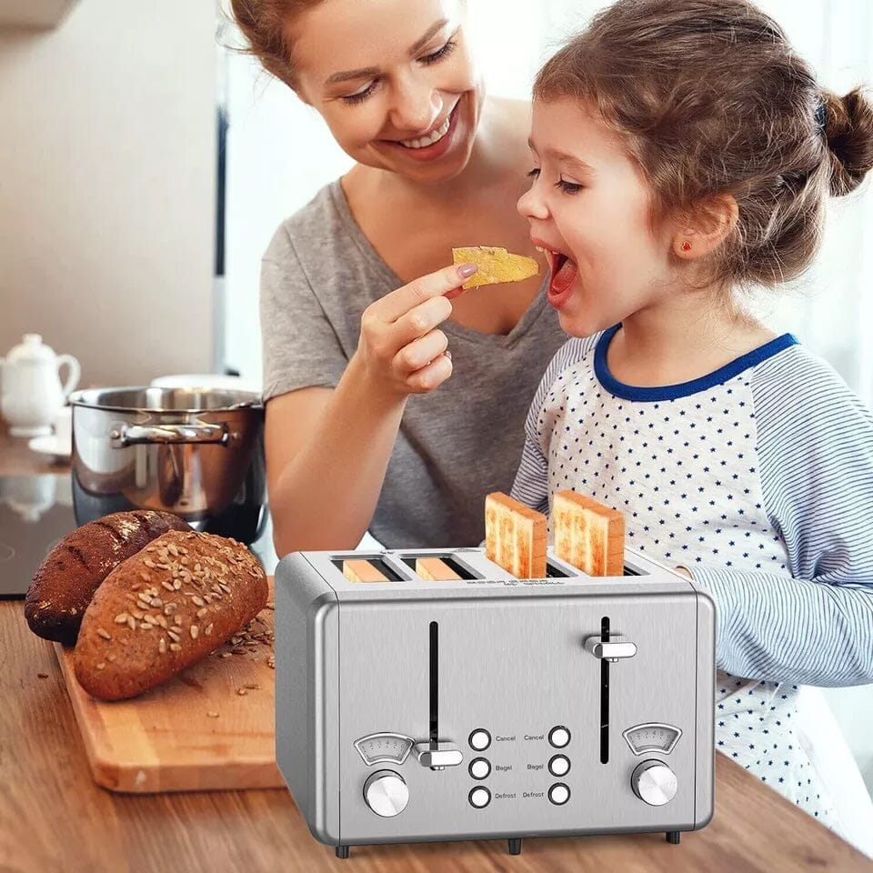 Whall KST023GU 4 Slice Toaster Whall Stainless Steel Toaster 1500W Shipping Outlet Store Online