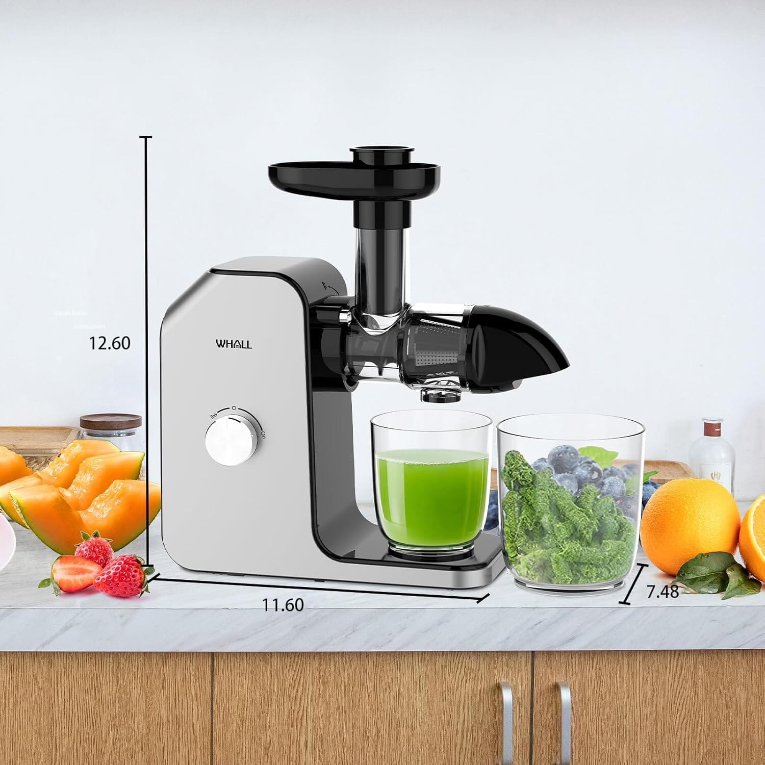 WHALL Masticating Juicer with Quiet Motor & Reverse Function Discount Order