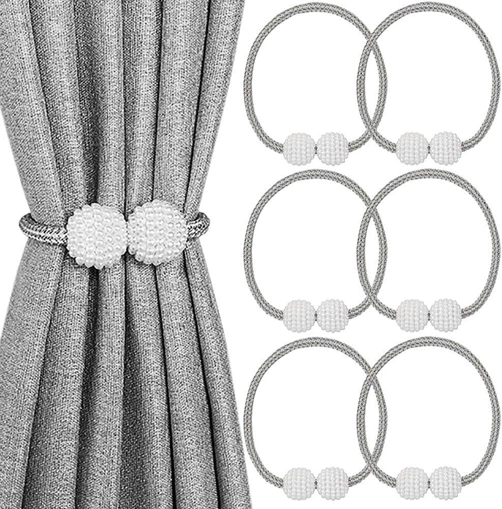 6-Pack: Magnetic Curtain Tiebacks, Decorative Curtain Holdbacks New Arrival Cheap Pice